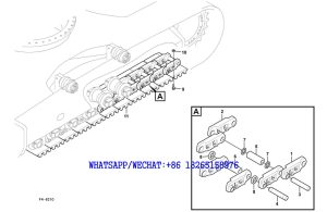 149 SDLG LG6225E HYDRAULIC EXCAVATOR Track chain F4-6210