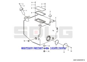 15 SDLG G9190 MOTOR GRADER Reservoir A0201-2802000557