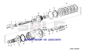 15 SDLG LG933 WHEEL LOADER WITH YUCHAI ENGINE (330101) Input shaft C0565-4110000499