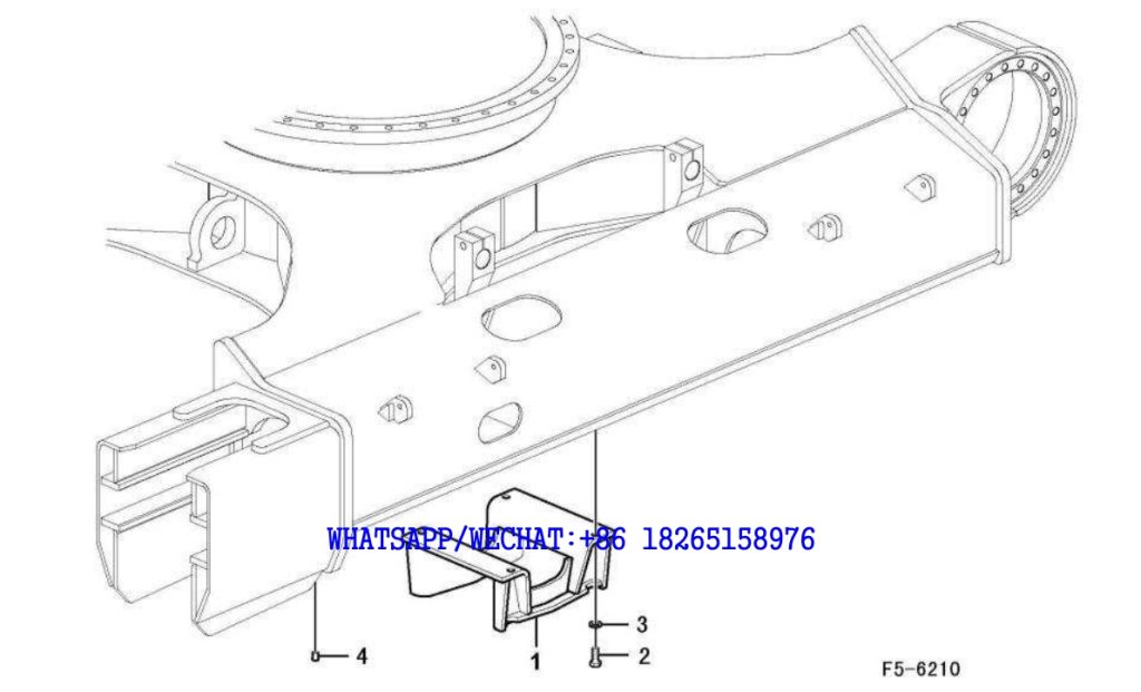 150 SDLG LG6225E HYDRAULIC EXCAVATOR Undercarriage track guards F5-6210