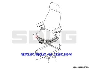 151 SDLG G9190 MOTOR GRADER Seat assembly L2600-2826000487