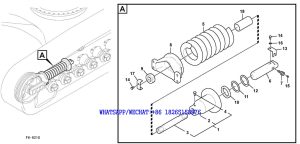 151 SDLG LG6225E HYDRAULIC EXCAVATOR Undercarriage spring package F6-6210