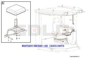 152 SDLG G9190 MOTOR GRADER Driver seat assembly L3400-2825001311