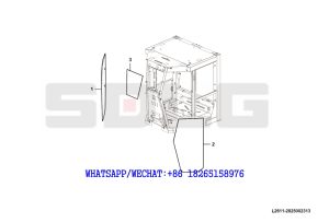 153 SDLG G9190 MOTOR GRADER Laminated glass module L2611-2825002313