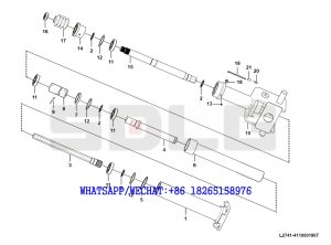 155 SDLG G9190 MOTOR GRADER (3713DK) Steering column assembly L2741-4110001907