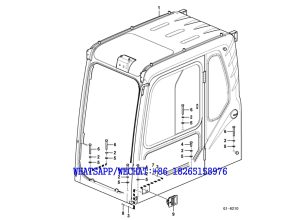 157 SDLG LG6225E HYDRAULIC EXCAVATOR Cab mount G1-6210