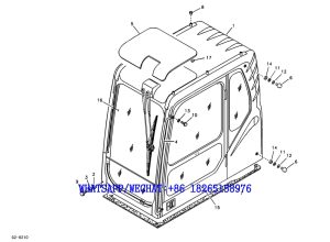 158 SDLG LG6225E HYDRAULIC EXCAVATOR Operator's cab G2-6210