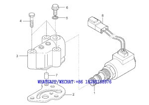 16 SDLG B877 BACKHOE LOADER PARTS CATALOG Solenoid valve C11-4110001921