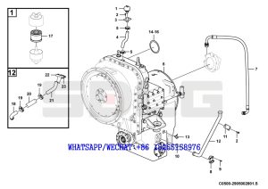 16 SDLG LG936 WHEEL LOADER Transmission system C0500-2905002801