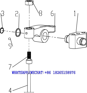 16 WEICHAI TD226B DIESEL ENGINE ROCKER ARM BRACKET ASSEMBLY