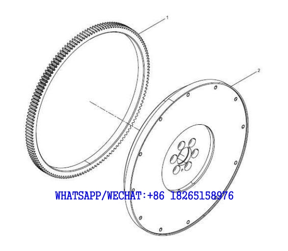 16 WEICHAI WP6G125E202 DHB06G0200 DIESEL ENGINE 13058934 Flywheel assembly A108-4110001949