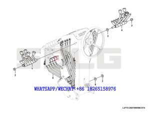 161 SDLG G9190 MOTOR GRADER Control lever assembly L2710-2827000556