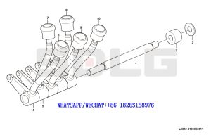 164 SDLG G9190 MOTOR GRADER (410310) Control lever assembly right L3312-4190003611