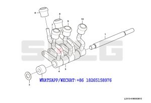 165 SDLG G9190 MOTOR GRADER (410310) Control lever assembly left L3313-4190003615