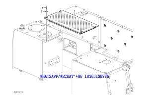 166 SDLG LG6225E HYDRAULIC EXCAVATOR Control valve cover plate G10-6210