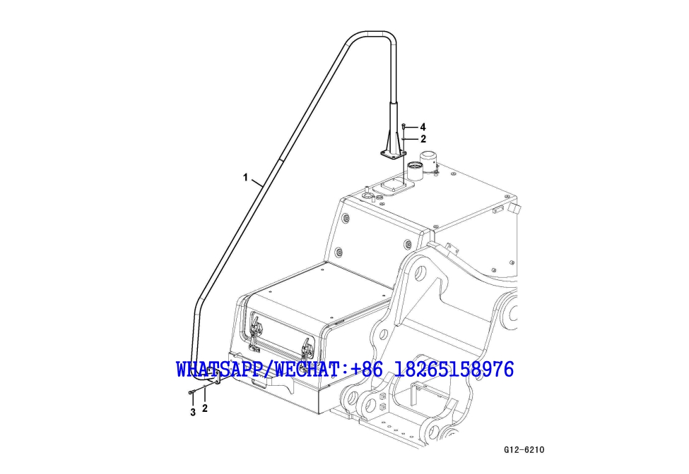 168 SDLG LG6225E HYDRAULIC EXCAVATOR Handrail G12-6210