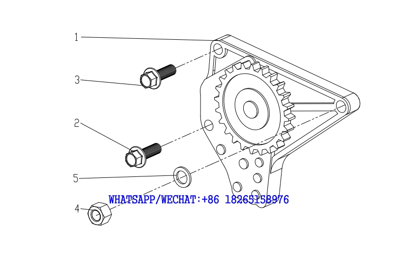 17 WEICHAI TD226B DIESEL ENGINE LUBRICAT OIL PUMP ASSEMBLY