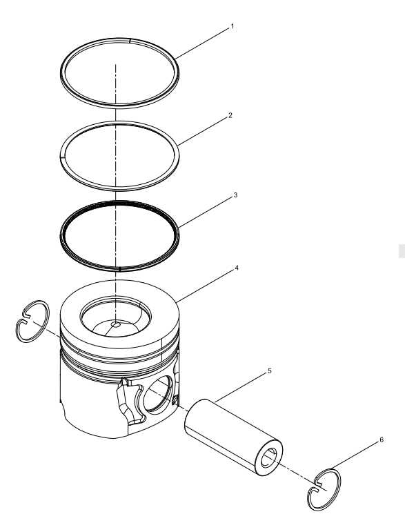 WEICHAI WP6 DHP06G0215 WP6G125E3 ENGINE Piston Assembly