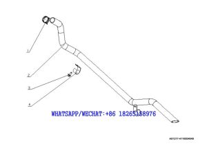 17 YUCHAI YC6J125-T302 (J8N0L4) DIESEL ENGINE Crankcase ventilation A01217-4110004049