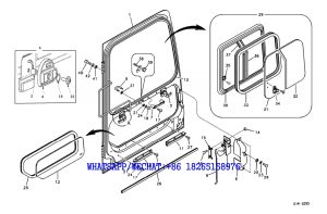 170 SDLG LG6225E HYDRAULIC EXCAVATOR Operator's cab door G14-6210