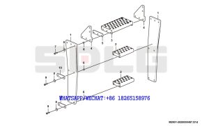 171 SDLG G9190 MOTOR GRADER Ladder M2901-2829000487