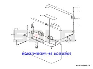 173 SDLG G9190 MOTOR GRADER Battery box assembiy M2911-2829000635