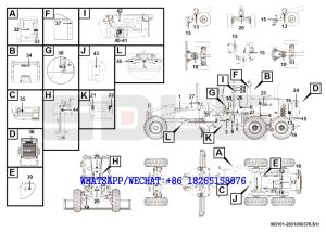 178 SDLG G9190 MOTOR GRADER Signs and signage (export) M3101-2831000376