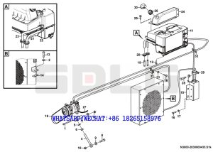 179 SDLG G9190 MOTOR GRADER Air conditioning system N3000-2830000435