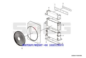 18 SDLG G9190 MOTOR GRADER LGG8190 (321002) Radiator A0390-4110001908