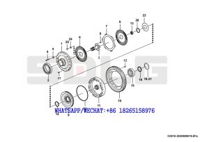 18 SDLG LG936 WHEEL LOADER 4th shaft assembly C0510-2030900019