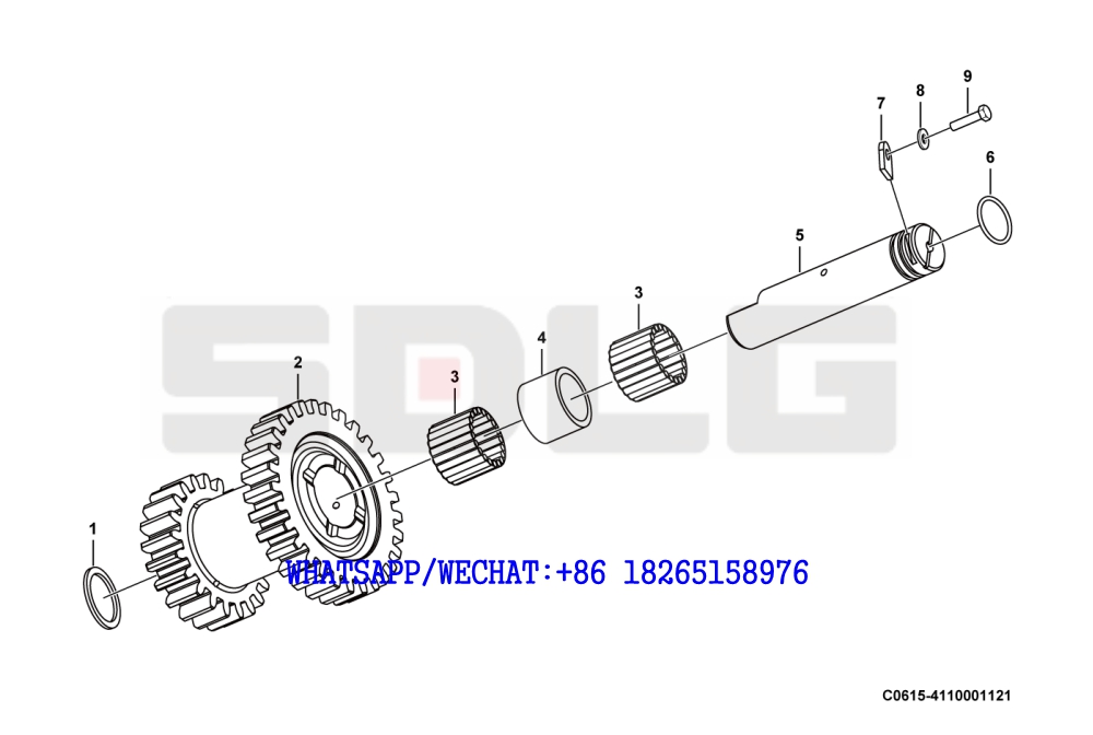 18 SDLG RS8140 ROAD ROLLER Transmission Idler gear C0615-4110001121