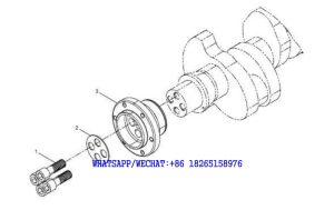 18 WEICHAI WP6G125E202 DHB06G0200 DIESEL ENGINE Hub set A122-4110002247