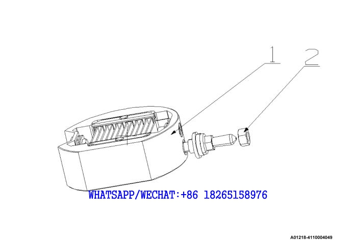 18 YUCHAI YC6J125-T302 (J8N0L4) DIESEL ENGINE Heater A01218-4110004049