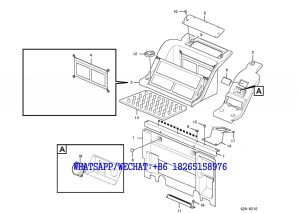 184 SDLG LG6225E HYDRAULIC EXCAVATOR Instrument panel-radio panel G28-6210