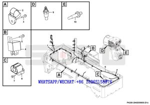 185 SDLG G9190 MOTOR GRADER Rear frame electric assembly P4200-2842000009