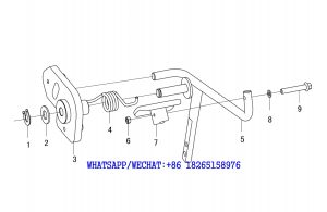 19 SDLG B877 BACKHOE LOADER PARTS CATALOG Accelerator assembly D2-2606000238