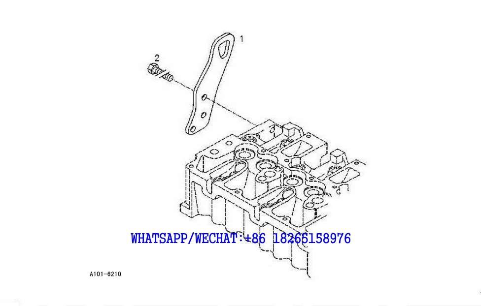 19 SDLG LG6225E HYDRAULIC EXCAVATOR Hitch lug A101-6210