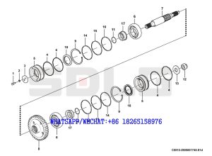 19 SDLG LG936 WHEEL LOADER Output shaft C0510-2905001745