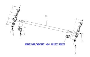 19 XCMG GR165,GR185,GR180,GR215 MOTOR GRADER PARTS CATALOG STEERING ROD