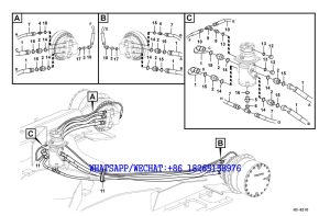 191 SDLG LG6225E HYDRAULIC EXCAVATOR Turning joint line turning joint to travel motor H3-6210