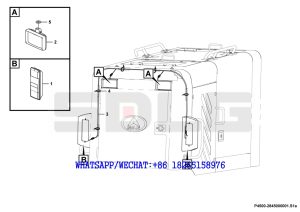 193 SDLG G9190 MOTOR GRADER Engine hood electric system P4500-2845000001