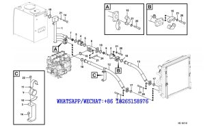 193 SDLG LG6225E HYDRAULIC EXCAVATOR Hydraulic system,hydraulic tank to hydraulic oil cooler H5-6210