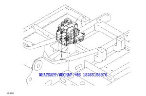 195 SDLG LG6225E HYDRAULIC EXCAVATOR Control valve with fitting parts H7-6210