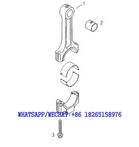 2 DACHAI DEUTZ BF6M1013 DIESEL ENGINE CONNECTING ROD