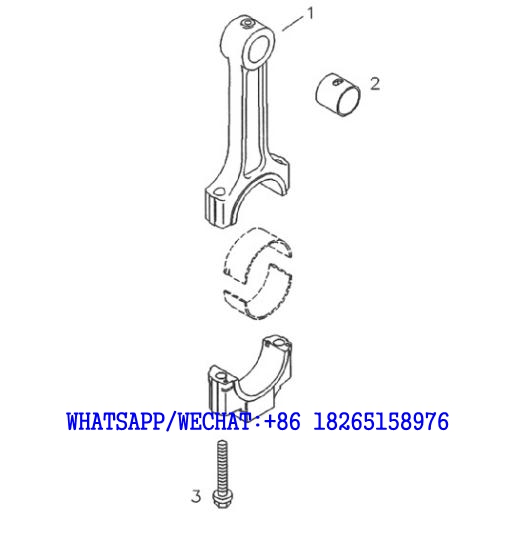 2 DACHAI DEUTZ BF6M1013 DIESEL ENGINE CONNECTING ROD