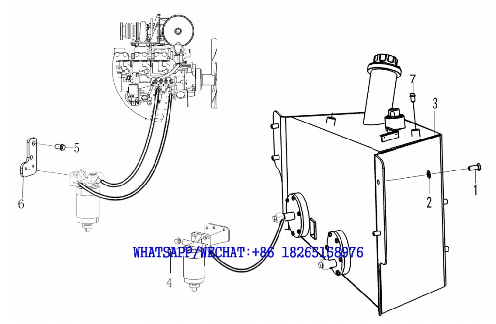 2 SDLG B877 BACKHOE LOADER PARTS CATALOG Fuel system A2-2602000516