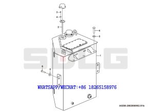 2 SDLG RS8140 ROAD ROLLER Fuel tank system A0200-2802000552