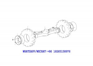 20 SDLG B877 BACKHOE LOADER PARTS CATALOG Front axle assembly E1-2607000055