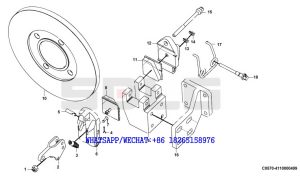 20 SDLG LG933 WHEEL LOADER WITH YUCHAI ENGINE (330101) Handbrake C0570-4110000499