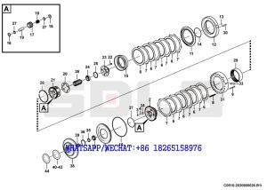 20 SDLG LG936 WHEEL LOADER 4th shaft assembly -1 C0510-2030900026